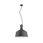 Lestenec na vrvici CORA 1xE27/15W/230V siva