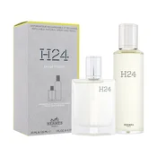 Hermes H24 darilni set toaletna voda 30 ml + toaletna voda polnilo 125 ml za moške