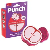 Gobica za pomivanje posode, večnamenska, VILEDA Punch Scrub `n` Wipe, jabolko