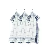 Set of 3 kitchen towels, cotton, 50 x 70 cm, Pharao, Dark Blue - Tis