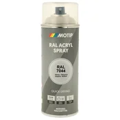 Industrijski akrilni lak sprej RAL HG 400ml Motip - RAL 7044 svileno siva
