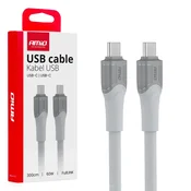 slomart AMiO USB-C v USB-C kabel 60W, 300cm, X111