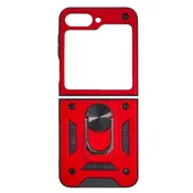 MaxMobile maskica za Samsung Galaxy Z Flip 8 ANTI-SHOCK WITH RING crvena