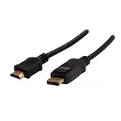 Video kabel DisplayPort moški - HDMI moški, 5 m, črn, logotip blister, IZPRODAJNO