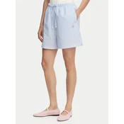 Tommy Hilfiger Kratke hlače iz tkanine Seersucker UW0UW06542 Svetlo modra Regular Fit