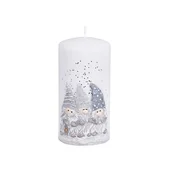 eoshop Sveča ŠKRATKI VALJ Božič d7x14cm