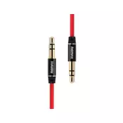 Avdio kabel RL-L200, 3.5mm AUX, M-M, Remax, 2m, rdeča
