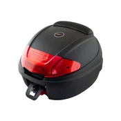 Moto kofer zadnji MVX 30 l, crni, sa reflektorom i naslonom