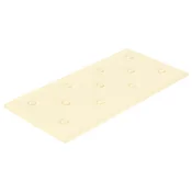 Vidaxl Stenska glavna postelja 12 szt. krema 60 x 30 cm Umjetno usnje