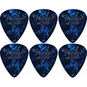 Fender 351 Shape Blue Moto Medium 6 Pack