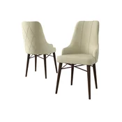 Hanah Home Set stolica Neta, 46x95x42 cm, 6 komada, Krem-braon
