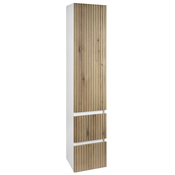 AQUALINE Visoka Omarica PANEDA STRIP 35x165x31cm, Dub Emporio, Leva/Desna