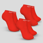 GymBeam Carape Ankle Socks 3Pack Hot Red L/XL