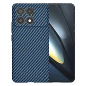 Trden TPU ovitek Techsuit Carbonite FiberShell za Xiaomi Poco F6 Pro - cyan