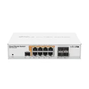 slomart Mikrotik CRS112-8P-4S-IN omrežno stikalo Gigabit Ethernet (10/100/1000) Power over Ethernet (PoE) Belo