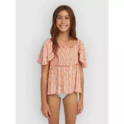 ONeill Woven Kids dekliška majica funky peach swirly