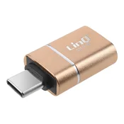 LINQ LinQ, Kompakten in priročen adapter USB na USB C OTG, Zlata, (5000220140)