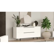 Hanah Home Komoda 160x74,3x44,5cm Bela