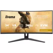34 UW VA-panel, Curved Gaming 1500R,G-Master Gold Phoenix, 3440x1440-240Hz (21:9),0,4ms (MPRT),500cdm HDR400,FreeSync Premium,Speakers,2xHDMI (2.1) VRR/ALLM,2xDisplayPort, USB-C DOCK (LAN/KVM/95W PD)