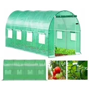 Northix Vrtni rastlinjak Polytunnel 18m2 z UV zaščito