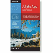 Zemljevid Julijske Alpe, Vzhodni in zahodni del 1:50 000