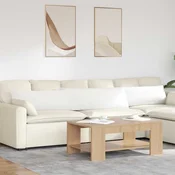 Jastucici za sofu 2 pcs Bijelo 200 x 40 cm tkanina