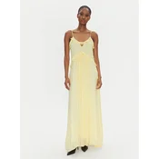 TWINSET Poletna obleka 251TP2262 Rumena Loose Fit