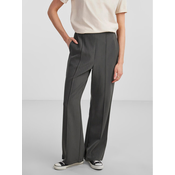 Pieces Hlače iz tkanine 17130407 Siva Loose Fit