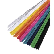 Rayher. Kosmate žičke,mix rainbow, 0.9x30cm, set 30