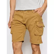 Alpha Industries Kratke hlače iz tkanine Crew 176203 Rjava Slim Fit
