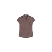 Bershka Bluza kremna/bordo