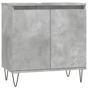 Vidaxl Kopalniška omarica betonsko siva 58x33x60 cm inženirski les