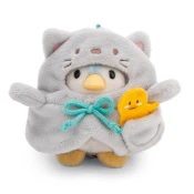 NICI plyš MyMochi Tučniak Waddle 8cm v kostýme mačičky a kačičkou, set darčekové balenie