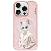 slomart Etui Nimmy Magnetic modni ljubljenček MagSafe za iPhone 16 Pro Max - roza