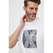 Pamucna majica Armani Exchange boja: bijela, s tiskom
