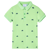 shumee Otroška polo majica neon zelena 104