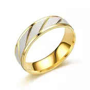 shumee Zlati prstan Elegantni poročni prstan mm Velikost 26