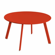slomart stranska miza marzia rdeča jeklo 70 x 70 x 40 cm