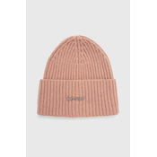 Kapa s dodatkom vune Calvin Klein boja: ružičasta