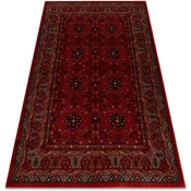 Rugsx Preproga volna KASHQAI 4302 300 Cvetje, okvir 80x160 cm Bordo