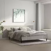 Uzglavlje za krevet siva boja betona 240 x 1,5 x 80 cm drveno