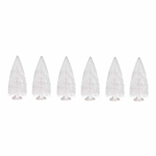 Rayher. Smreke , bele z bleščicami, 10cm, set 6