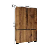 HANAH HOME Ormar Floransa 135 Walnut Anthracite