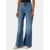 Guess Jeans Jeans hlače W6RA0R D6334 Modra Wide Leg