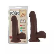 Dildo Fornicator, 19cm, Braon