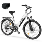 Eskute Električno mestno kolo ESKUTE C202, Step-Through 26, 48V 17,5Ah, 7 prestav, belo, (5000241798)