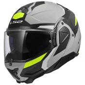 Preklopna motociklisticka kaciga LS2 FF910 Advant II Triple svijetlo siva