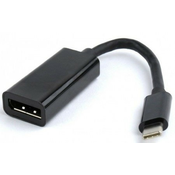 Gembird USB-C to display-port adapter, black A-CM-DPF-01