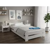 Ljubki dom Postelja Emily 80 x 200 cm bela Posteljno dno: Brez posteljnega dna, Vzmetnica: Vzmetnica Coco Maxi 19 cm