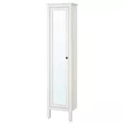 HEMNES Visoki elem. s ogled. na vratima, bela, 49x31x200 cm